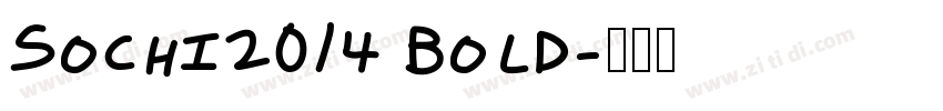 Sochi2014 Bold字体转换